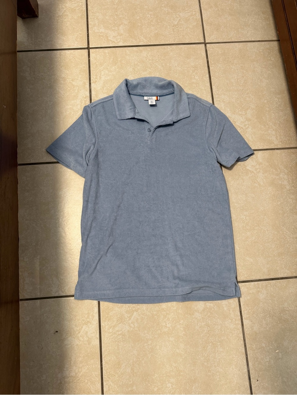 & Other Stories Men's Dusty Blue Polo Shirt